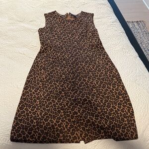 Lands' End Brown Leopard Print Top